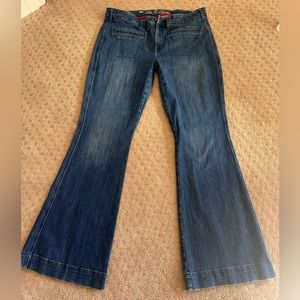 CJ by Cookie Johnson wide leg/ flare denim Jean size 36